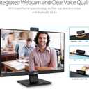 ASUS BE24EQK 24 Business Monitor with 1080P Full HD IPS, Eye Care, DisplayPort HDMI, Frameless, Built-in Adjustable 2MP Webcam, Mic Array, Stereo Speaker, Video Conference,Black