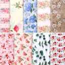 Honoson 90 Sheets Floral Tissue Paper Printed Flower DIY Art Craft Wrapping Paper for Gift Bags Bulk for Wedding Bridal Shower Birthday Party Favor Supplies Decoration, 19.7 x 13.8 Inch(Vivid)