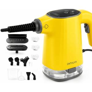 2 x Handheld Steam Cleaner for Home with LED Display, 15-Pcs Set