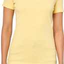 Eddie Bauer Women's Short Sleeve Favorite Vneck Tee Yellow (Yellow), Small