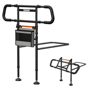 Nimood Bed Rails With Motion, Bed Cane Assist Rail for Seniors with Activated Light Adjustable Height