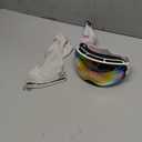 EXP VISION Snowboard Ski Goggles Men Women Youth, Anti Fog OTG Winter Snow Goggles Spherical Detachable Lens (Pink)