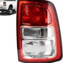 Lathsy Tail Lights Red Bezel Compatible With 20192023 Dodge Ram 2500 Right Passenger Side Replace:68361714AD