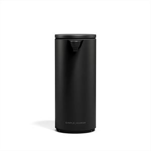 simplehuman 9 oz. Touch-Free Automatic Rechargeable Sensor Pump, Matte Black Stainless Steel, New