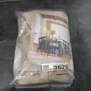 105 Inch Long Linen Pinch Pleated Light Filtering Semi Sheer Curtains for Sliding Glass Doors Custom Memory Shape Pinch Pleat Drapes with Hooks Rings Back Tab for Living Dining Room Beige Tan 1 Panel