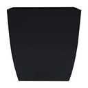 The HC Companies Aria Self Watering Square Plant Pot w/Drainage - Classic Planters for Outdoor Plants & Indoor Plants - Lightweight & UV-Resistant Plastic Pots for Plants (12" Matte Black, Pack of 1)