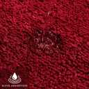 MIULEE Red Toilet Rugs U-ShapedSoft Absorbent Microfiber Bathroom Rugs Non Slip Quick Dry Fluffy Contour Bath Mats for Toilet Base Bathroom Floor, Machine Washable, 20x20 Inch