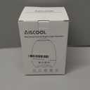 Aiscool Night Light Bluetooth Speaker, 3D Glass Music Bedside Table Lamp with 7 Colors, LED Touch Night Lamp Rechargeable Portable Lamp Gifts for Girls, Boys, Women, Men, Dad, Mom(Galaxy Black)