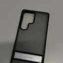 TORRAS for Samsung Galaxy S25 Ultra Case, 12FT Military-Grade Drop Protection Built-in Slim Kickstand Matte Shockproof Cover for S25 Ultra Case, Sleek Grip Finish, Frosted Black