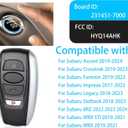 Smart Key Fob for Subaru 2018-2024, Alliskeys 4-Buttons Keyless Entry Remote Control Key Fob Replacement for Subaru Ascent Crosstrek Forester Impreza Legacy Outback STI WRX BRZ HYQ14AHK 434/8A