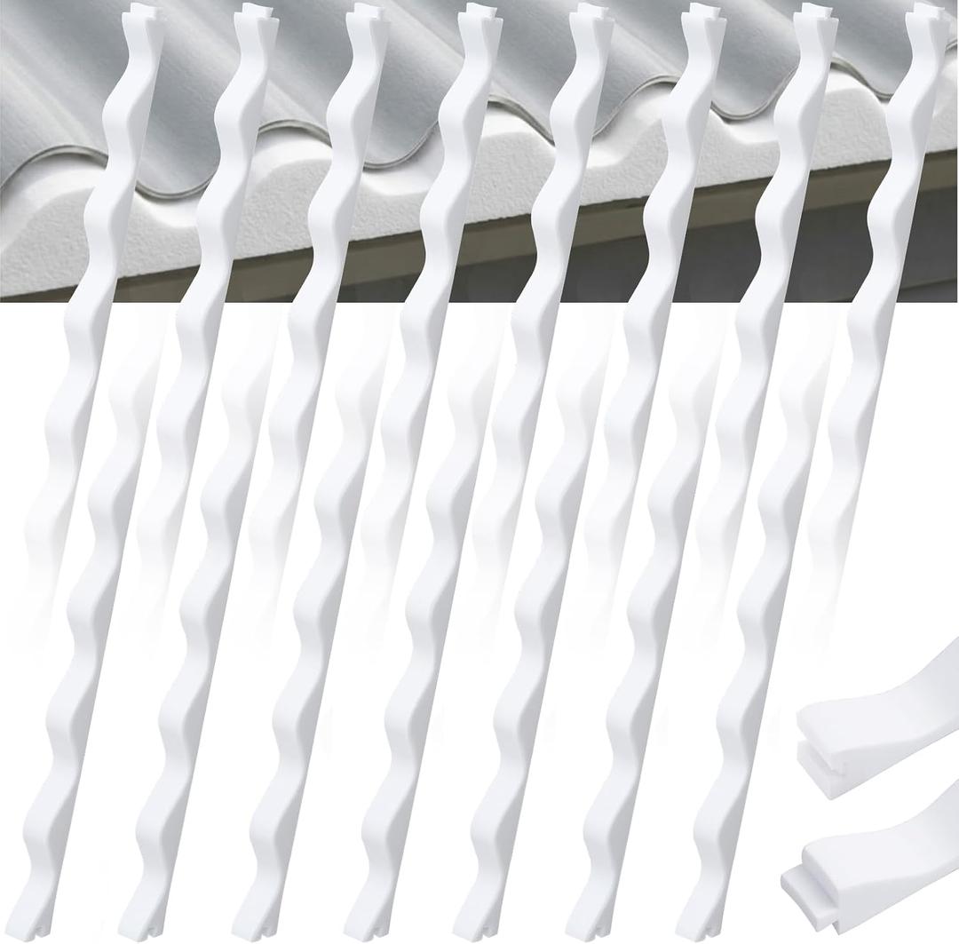 15 Pcs 3ft Long Wavy Foam Closure Strips for Metal Roofing Corrugated Panel Roofs Sealing Gaps at Ridges Edges Wave Seams Weatherproof Absorbing White Strips for Roof Maintenance Repair Protection
