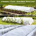 SNZ Plant Covers Freeze Protection, Frost Blanket for Outdoor Plants, Reusable Winter Tree Frost Cloth Plant Freeze Protection for Raised Beds Vegetables Insect Winter Frost, Seed Germination