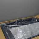 XL Stainless Steel Litter Box, Extra Large Metal Cat Litter Box with High Sided for Big Cats, Enclosed Litter Boxed with Lid, Easy-Clean Cat Litter Mat & Scoop Kit, Anti-Urine Leakage (Black)