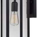 Globe Electric Vintage 1-Light Matte Black Hurley Wall Sconce
