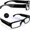 Camera Glasses Video Glasses HD with 64GB Memory Card Recording Glasses Smart Glasses Wearable Eyeglasses for Outdoor Sports