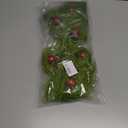 17 Inch Christmas Tree Picks, 6 PCS Lime Green Furry Curly Stems with Red Glitter Balls, Flexible Christmas Tree Topper Decorations for Holiday Arrangements, Wreaths & Table Christmas Decor