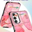 Buleens for Samsung Galaxy A16 5G Phone Case - with Ring Stand & Camera Cover Aesthetic Cute Designed for Women Girls Pretty Girly Fashion Teens for Samsung A16 5G Cases Compatible with Magsafe