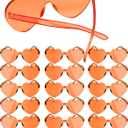 18 Pairs Heart Sunglasses Rimless Heart Shaped Glasses Bulk Pack for Women Colored Party Birthday