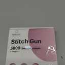Stitch Gun for Clothes, Portable Handheld Tagging Gun for Clothing, Stitch Quick Clothing Fixer Includes 2500 Black Fasteners & 2500 White Fasteners with 6 Needles, Blue