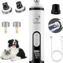 2026 Upgraded Silent Groom Pro Nail Grinder - 3-Speed Cordless Grooming Pro Nail Grinder, Pet Nail Trimmer with 2 LED Light,USB-C Rechargeable & 2 Grinding Wheels for Small Medium Large Dogs and Cats