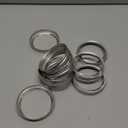 Mason Jar Replacement Rings or Tops Durable & Rustproof Tinplate Metal Bands/Rings for Mason Jar, Jar, Canning Jars,Storage (Set of 10 wide mouth)