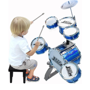 Toddler Drum Set Kids Drum Set with Stool Toddler Drum Set for Ages 3-5 4-6 5-7 Drum Sets Toy Six Drums Baby Drums Set Musical Instruments Drum Toy Playset Birthday Xmas for Boys Girls
