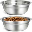 URPOWER 2 Pack 8" Stainless Steel Dog Bowls - 50oz Thickened Durable Pet Bowls for Food and Water, Fit for Elevated Dog Bowl Stand