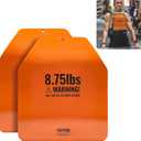 VEVOR Weight Vest Plates, 8.75LBS Pairs, Premium Steel Weighted plates, Additional Weight for Weight Vests, for Strength Training, Running, Fitness, Heavy Workouts