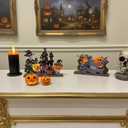 2PCS Halloween Decorations IndoorHalloween Party Supplies, Home Office Decor (Witch, Castle, Pumpkin, Bat, Black Cat)