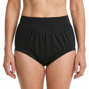 AQX Adult Diaper Cover for Incontinence, Waterproof Plastic Pants, 4XL, Bla