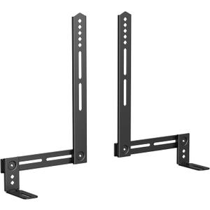 USX MOUNT Soundbar Mount Sound Bar TV Mount for Mounting Above or Under TV, Sound Bar Mount Up to 13.2 lbs, Two Removable and Lockable Hooks for Back or Bottom Holes