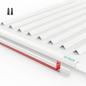 FCSOTSPS 10-Pack Tile Edge Trim,53''x0.4''