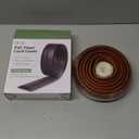 8ft Walnut Wood Cable Cover Floor, LZEOY Extension Cord Cover, Wire Cover for Floor, Flexible Cable Hider Floor, Power Wire Protector Prevent Cable Trips for Home, Offices, Hotel, Outdoor (W2"  L8')