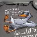 Funny Duck Graphic Tees Men Women Teens Funny Quote Gift T-Shirt XL