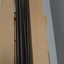 KAMANINA 1 Inch Double Curtain Rods 66 to 120 Inches (5.5-10 Feet) Telescoping Heavy Duty Drapery Rod for Windows 54 to 115, Netted Texture Finials, Antique Bronze