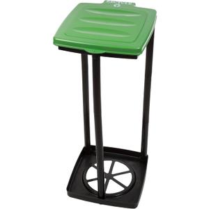 Portable Trash Bag Holder  Collapsible 13-Gallon Garbage Bin for Indoor/Outdoor Use, Camping, Recycling, and Parties  Durable Plastic Trash Can by Wakeman Outdoors (Green)