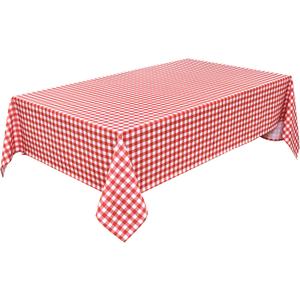 Waterproof Checkered Tablecloth Fabric - Rectangle 58x84 Inch Classic Gingham Buffalo Plaid Table Cloth for Indoor/Outdoor Use - Washable Table Cover for Kitchen, BBQs, and Parties
