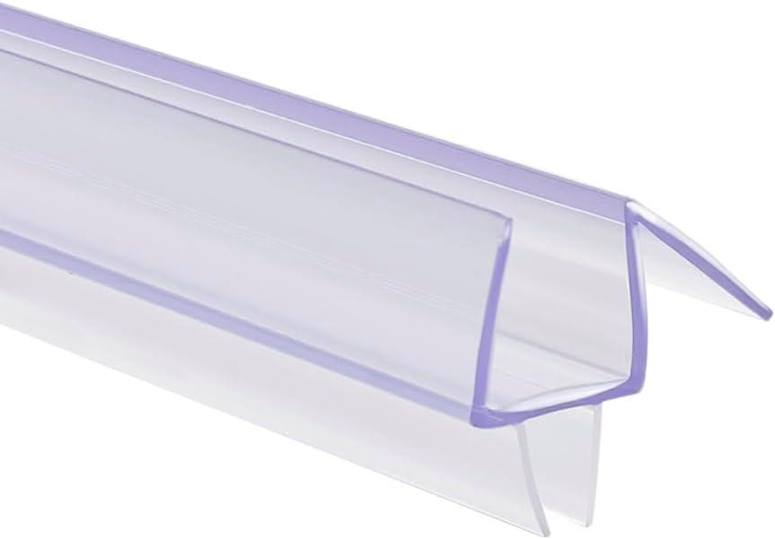 TUCKERTON Lane Glass Door Seal Strip, Soft Shower Door Sweep to Stop Leaks, Shower Silicone Seal Strip (Bottom Sweep 1/4 (3 Pack))