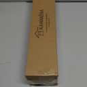 KAMANINA Curtain Rod 32 to 58 Inch(2.6-4.8Ft), Heavy Duty White Curtain Rods for Windows, 7/8 Inch Single Drapery Rod Adjustable, Decorative Netted Texture End