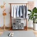 GRANNY SAYS Storage Bins with Lids, Linen Closet Organizers and Storage Baskets for Shelves, Storage Containers for Closet Organization, Large Bins for Storage, Dark Gray, 3-Pack