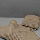 Large Waffle Bath Mat Set, Non Slip Bath Rug Set, Ultra Absorbent Bath Mats for Bathroom Decor, Extra Soft Floor Bathroom Rugs Sets 2 Piece, Washable Bath Runner Rug, Brown, 20"47" & 16"24"