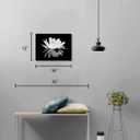 3 x Black and White Wall Art for bathroom Lotus Flower Canvas Wall Pictures Simple Life Floral Blossom Pictures Prints on Canvas Wall Decoration for Bedroom Dorm Decorations for College Girls 12x16inch