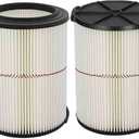 ATXKXE Replacement Filter Fit for Craftsman CMXZVBE38754 fit 5-20 Gallon shop vacuum (2 Pack)