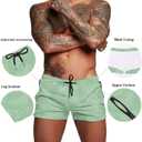 COOFANDY Men's Swim Trunks Quick Dry Board Shorts Mesh Lining Swimsuit Swimwear Bathing Suit,Size 8