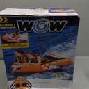 WOW Sports - Glider Inflatable Towable Tube w/ Flex Seating - 1 - 2 Riders - Perfect For Kids & Adults - Soft Top Deck Tube - Boating Accessory