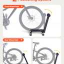 VEVOR Bike Racks 2 Pack, Fits 20 to 27 Inch Mountain & Road Bikes, Alloy Steel Rust-Resistant Bike Floor Stand Rack, Foldable Bicycle Stand for Entryway, Garage, Home Bikes Parking & Storage, Black