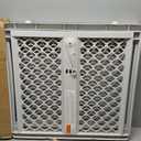 MYPET Universal Pet Gate: 26 - 42 Wide Dog Gate for Doorways with Pressure Fit or Swinging Door Hardware Mounting Types Included: 26" Tall; Gray