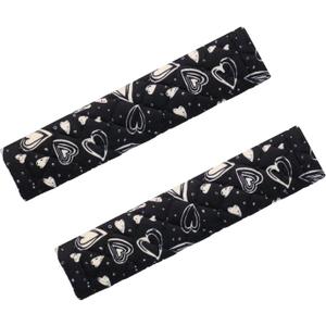2 PCS Premium Soft Auto Seat Belt Cover Seatbelt Shoulder Pad for a More Comfortable Driving Compatible with All Cars, Backpack, Sedan, SUV, Trucks, Shoulder Neck Chest Protector Pads, Black Heart