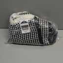 AMOAMI Upgraded Waffle Bath Mat, Super Absorbent Non Slip Bath Mats for Bathroom Floor, Machine Washable Bathroom Rugs with Tassels, Rubber Backed Bathroom Mats, Ultra Soft, 18" x 30",Black & Cream (1'6" x 2'6" (Rectangular))