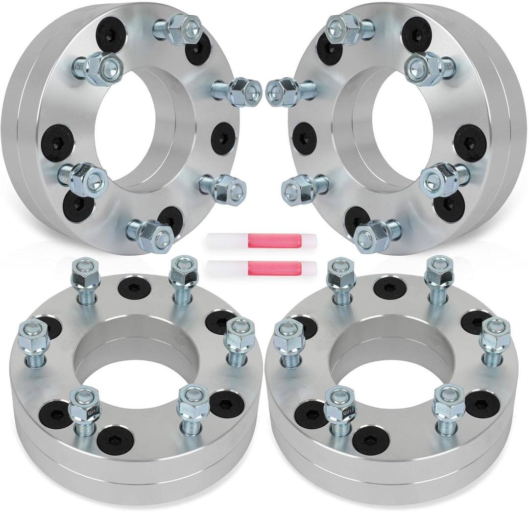 SCITOO 4Pcs 5x135 to 6x5.5 Wheel Adapters 2 inch Bore 87.1mm Studs 12x1.5 5 Lug Wheel Spacers No Hubcentric Fit for Lincoln Blackwood 2002-2003,for Ford for F-150 1997-2003
